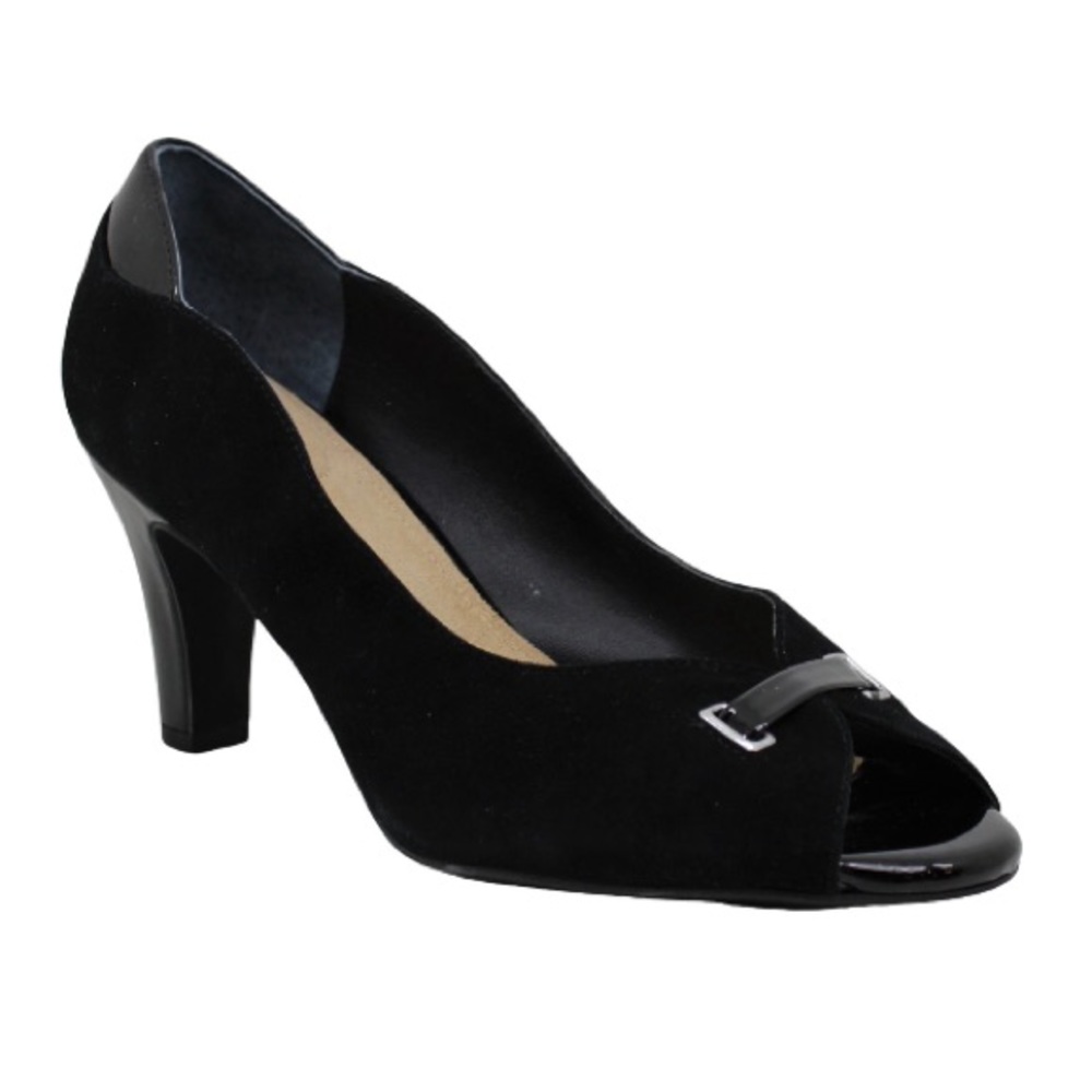 Giani Bernini Valii Memory Foam Suede Peep Toe Classic Pumps 9M